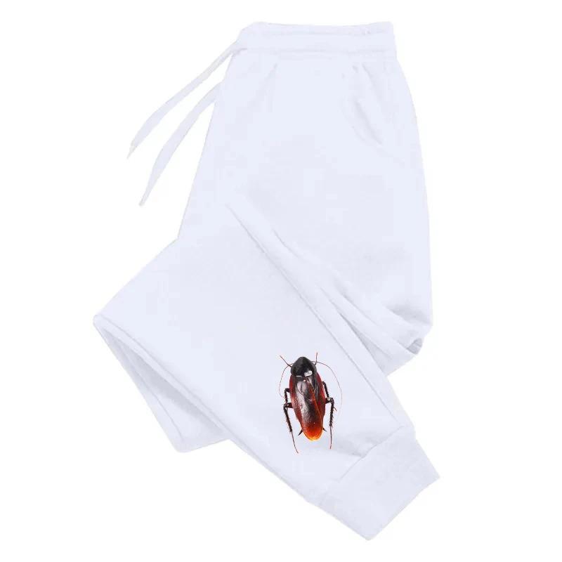 Arrival Men's Funny Trousers High Quality Real Cockroach Print Sweatpants Mischief Pattern Pants Casual Sports Joggers