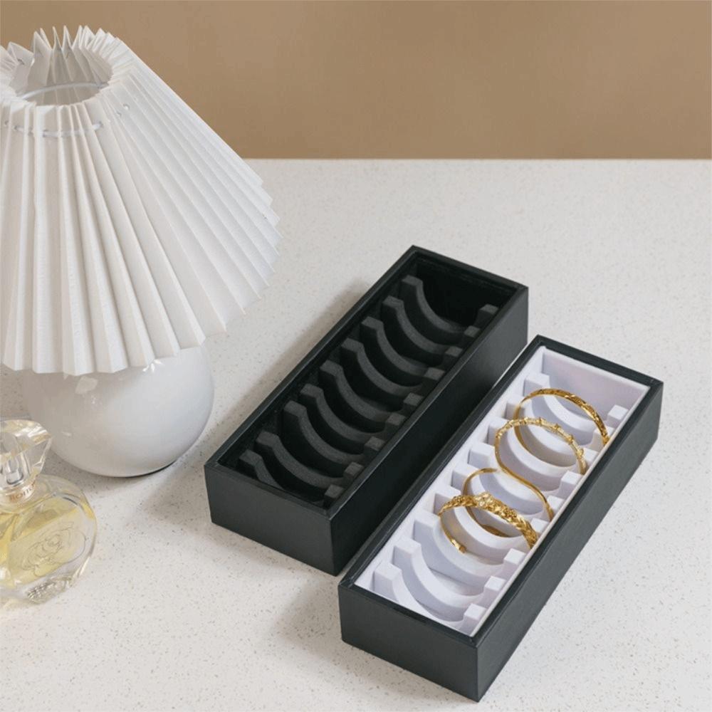 10/40 Slots Jewelry Organizer No Lid Bracelet Display Plate Bracelet Storage Tray Shopping Mall