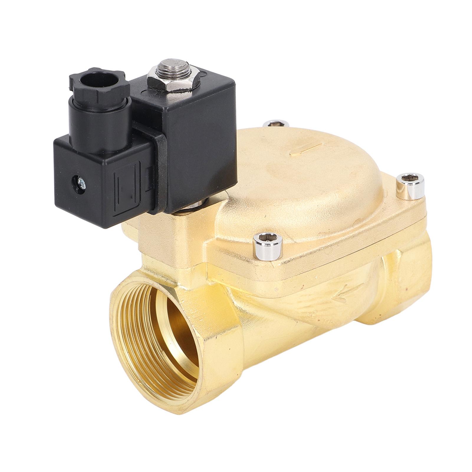 

Solenoid Valve Brass Pilot Operated Valve Normally Closed G114in 2 Position 2 Way for Water Oil