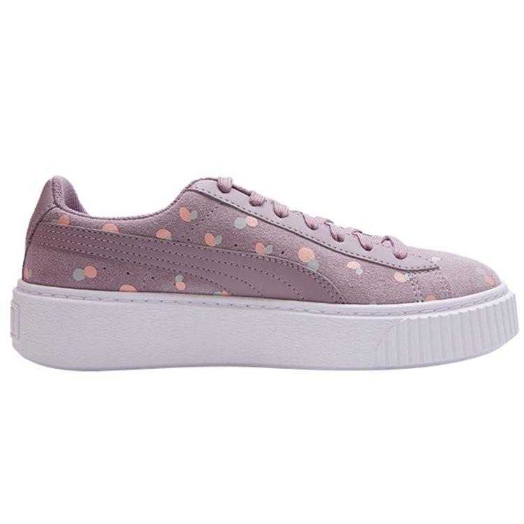 PUMA Sneakers Suede Platform Dots Jr 'Purple' Women's 368991-01