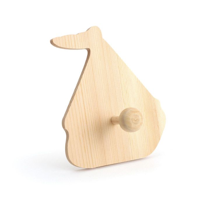Patère Bateau en bois 12,5 cm
