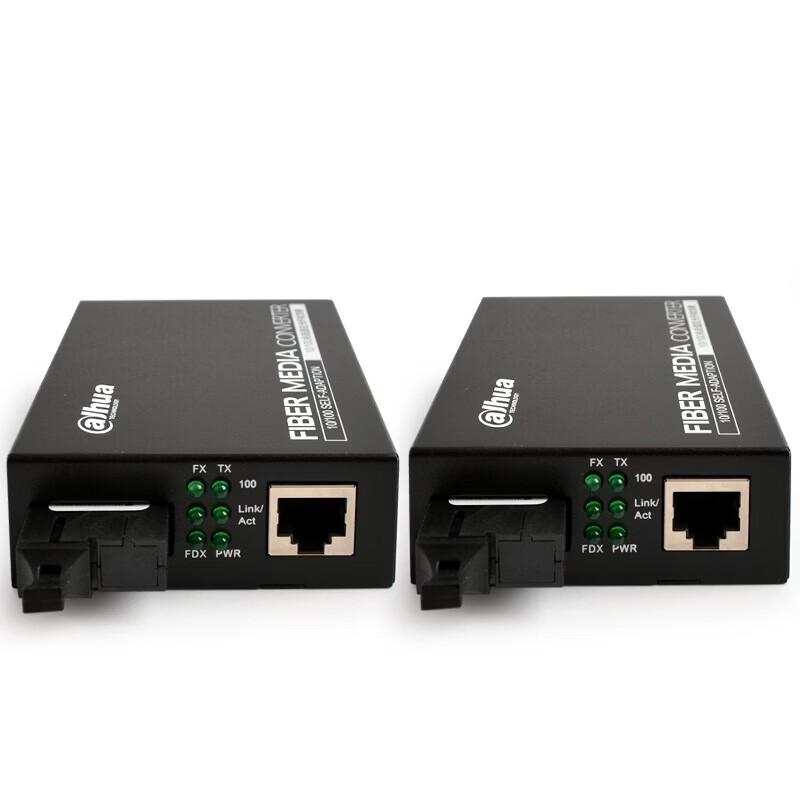 Dahua Gigabit Single-Mode Single-Fiber Optic Transceiver CN Plug (adapter Included)