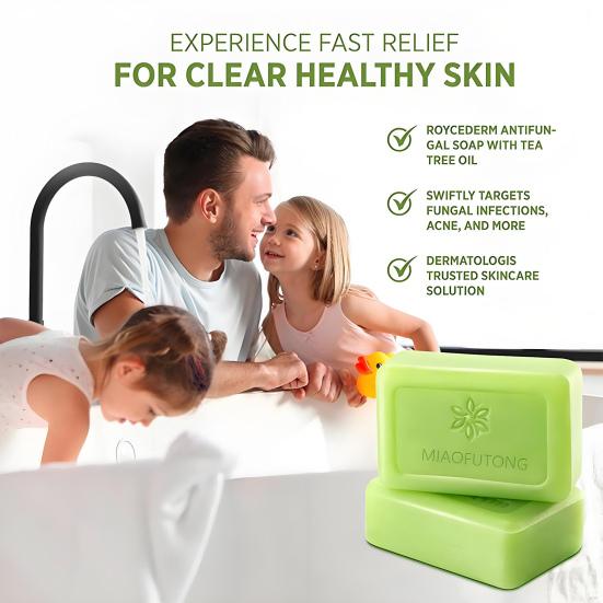 Relief Soap Bar Tea Tree Oil Soap Deep Cleansing Face Body Bar for Oil