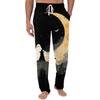 Men's Halloween Printed Drawstring Pocket Lounge Pants Pumpkin Pattern Casual Home Sleepwear Trousers for Men