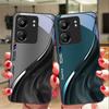 Water Flow Pattern For Xiaomi Redmi 13C Note13 12 Pro Plus 5G Note 9 13T Pro POCO X6 F5 F6 Black Tempered Glass Phone Case