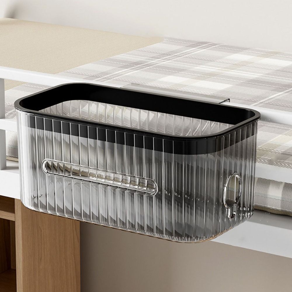 Large Capacity Bedside Storage Basket Square Sundries Rack Stationery Storage Box  Bedroom