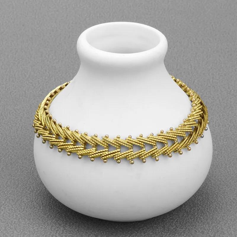 Para Kości Ryb Żółta Bransoletka Hip Hop Punk Zdominująca Kość Węża Biżuteria Bransoletka