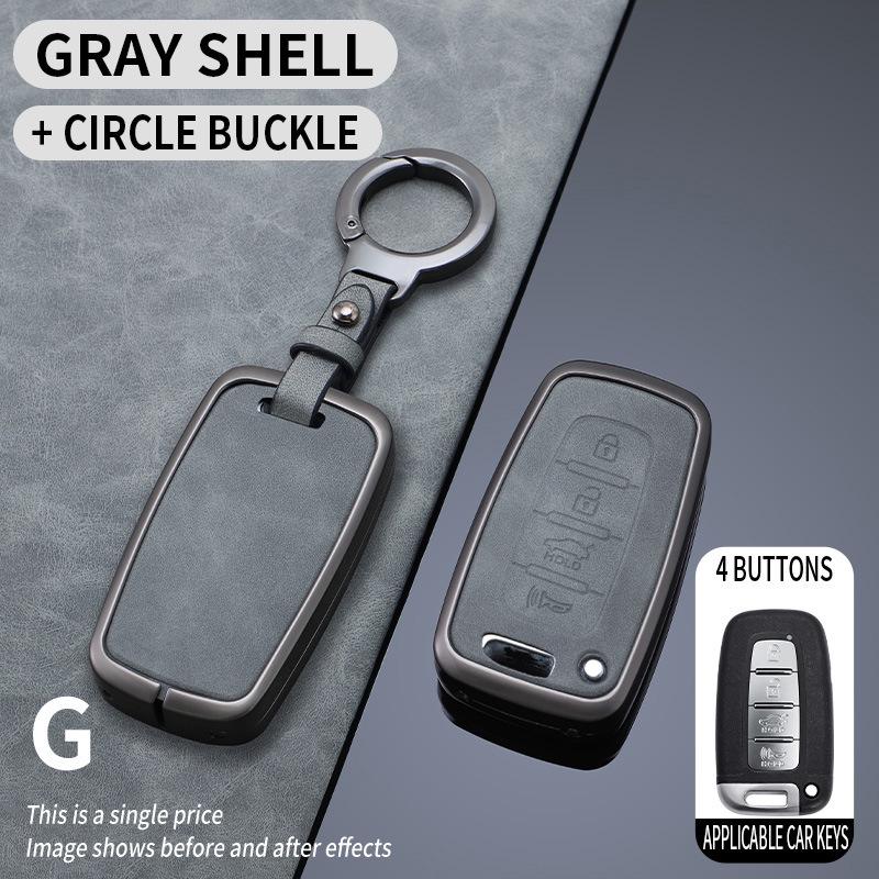 Premium-Schlüsselhülle für Beijing Hyundai: Passt für Langdong, IX35, Verna, Elantra, i30, Sonata 8 - Luxus-Accessoire für Herren