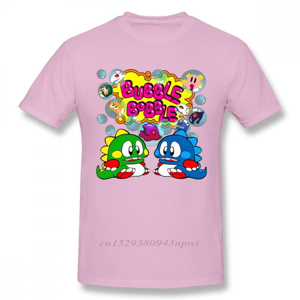 Bubble Bobble Retro  Console Game Tshirt Men New Custom Old School Game T Shirt Organic Cotton Plus Size Tee Camiseta