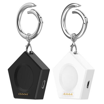Magnetic Portable Charger Wireless Charging Dock with Keychain Type-C/Micro Port for Oneplus Watch2 OPPO Watch