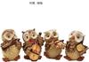 Pinenjoy Animal Figurines, Miniature Owl Ornaments, Animal Mascots, Cute and Stylish Owl Ornaments with Lights, Perfect for Gardens, Balconies, and En