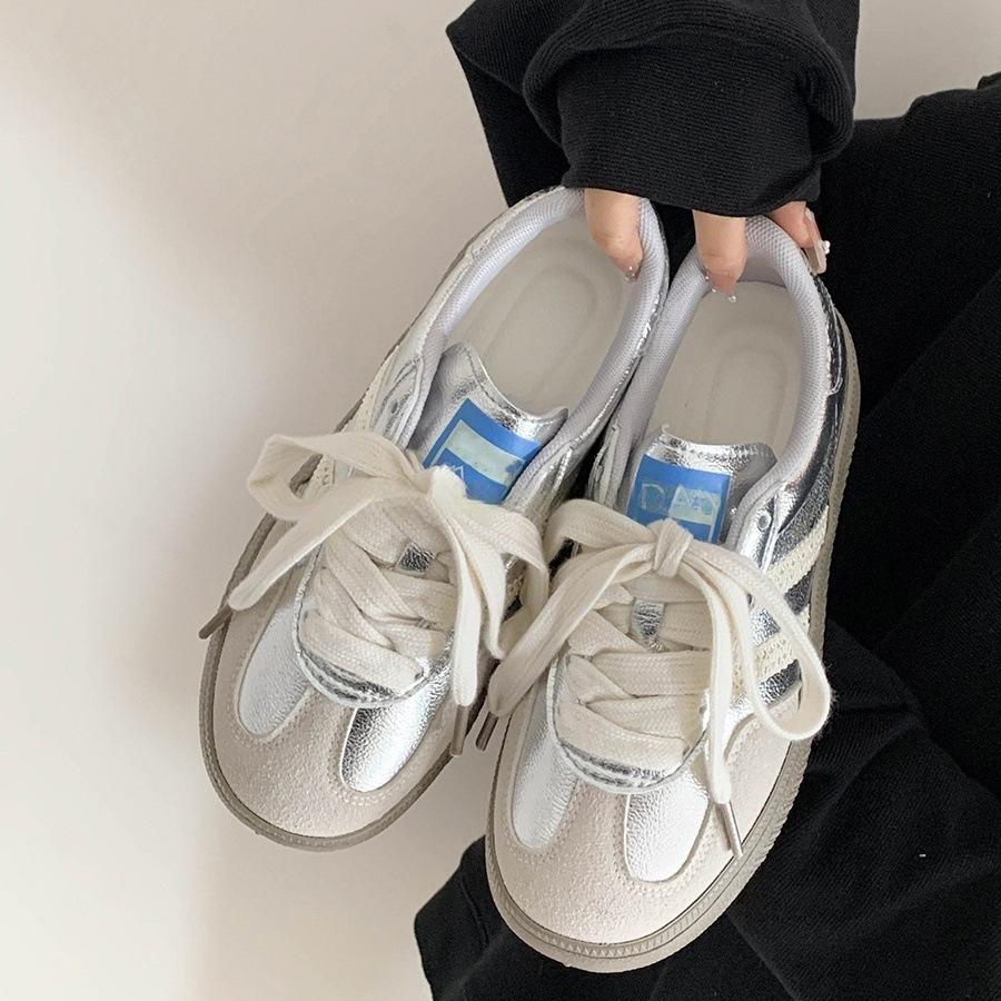 

Модная осенняя женская повседневная обувь 2025 Новая удобная нескользящая уличная спортивная обувь на шнуровке на платформе Вулканизированная обувь Zapatos Mujer 40