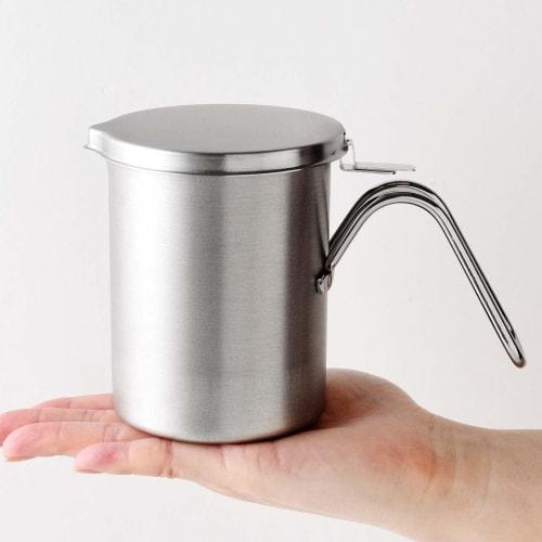 Ernest [Made in Japan] Small Oil Pot (300ml) Stainless Steel, Drip-Resistant (Small Oil Pot for Slim 300), A-77732, a favorite brand of major restaura
