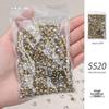 Pointed Bottom Czech Rhinestones for Nail Art - Glass Transparent Accents for Nail Decorations