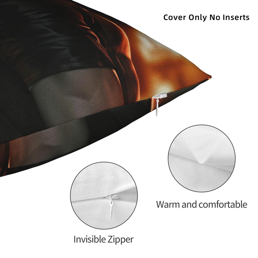 Leon Kennedy Pillow Cover Soft Cushion Cover Novelty Pillow Case For Living Room Bed Chair