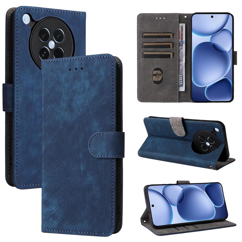 Flip Cover für OPPO Find X8S PU-Leder Ganzkörperschutz mit [RFID-Blockierung] Stoßfest Langlebig Retro Handyhülle