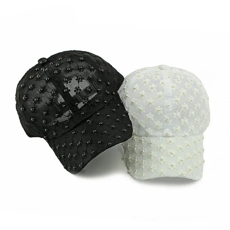 Spring And Summer Polyester Print Casquette Baseball Cap Adjustable Outdoor Snapback Hats For Girl And Women 48