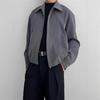 Herren Retro Japanische Yamamoto-Stil Jacke: Vintage, Used-Look, Lässiger Reversmantel für Frühling und Herbst.