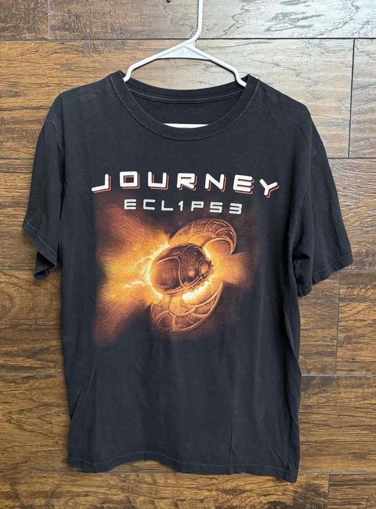 

Journey Band Tshirt Journey Tour Eclipse 2011 Tee 2 SIDED reprint PA7845 Unisex T-Shirt L