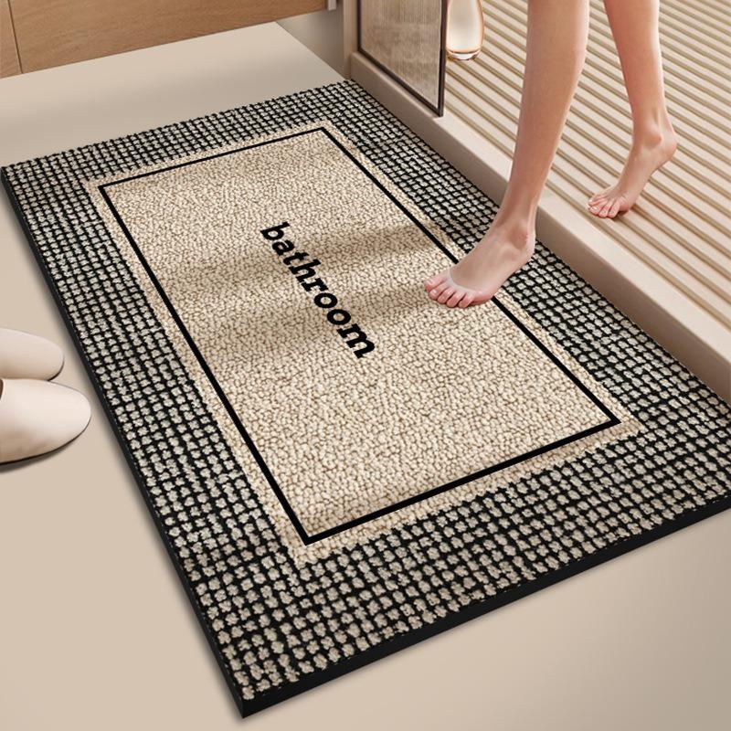 Kristal Fluweel Badkamertapijt Waterabsorberend, Vlekbestendig, Gemakkelijk te Reinigen, Voetmat, Mid-Century Stijl Woondecoratie 50X80CM (1.6X2.6FT