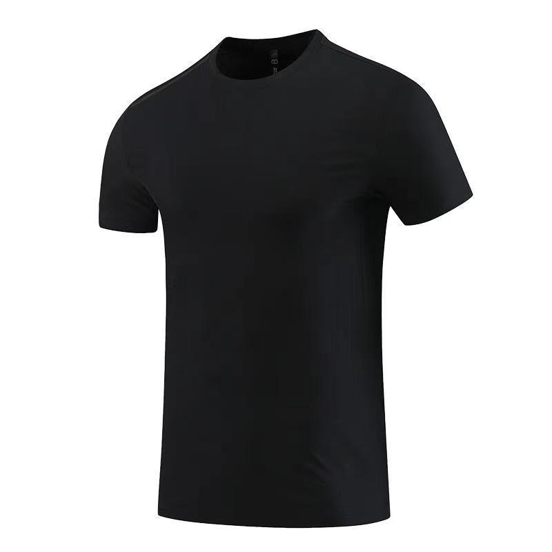 2024 Men's Quick-Dry Short Sleeve Running T-shirt: Round Neck, Outdoor Fitness Training Top