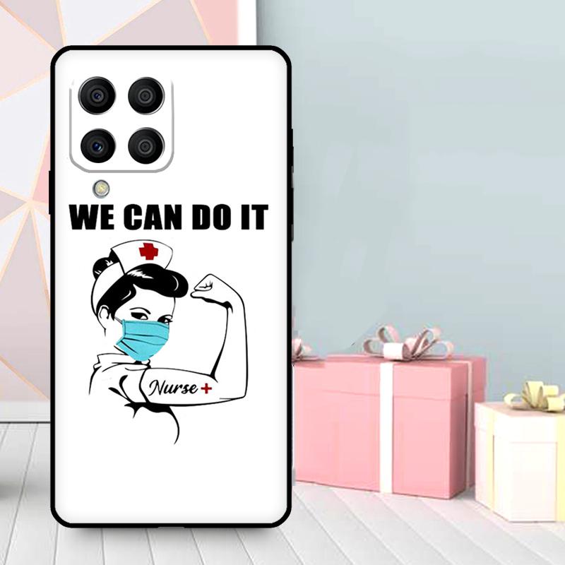 Cartoon Medicine Doctor Nurse Case For Samsung Galaxy M36 M12 M52 M06 M16 M56 M33 M15 M55 M31 M13 M14 M53 M32 M35 M34 M54