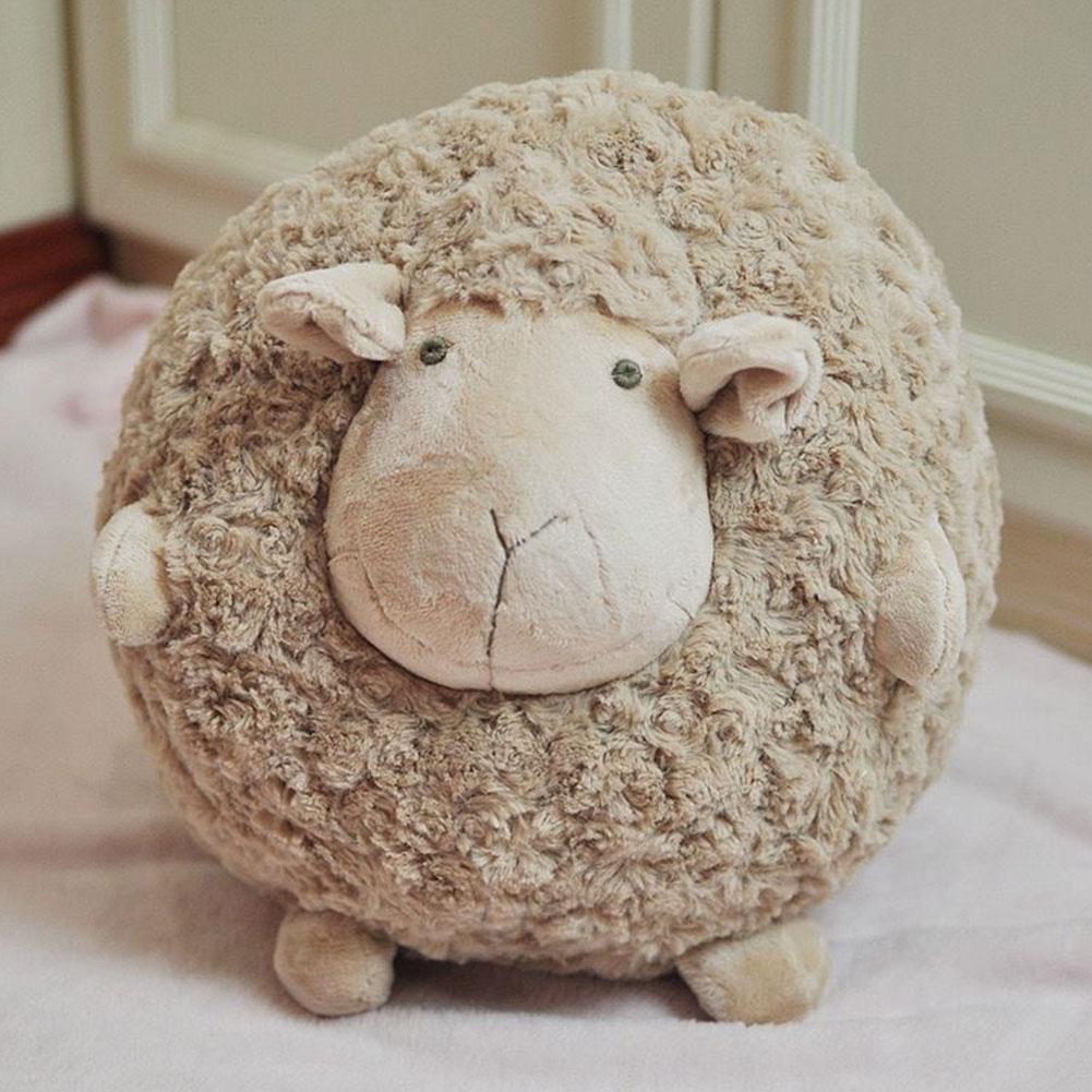Cute Sheep Ball Doll Pillow Plush Toys Animal Sheep Plush Toy Children Comfort Sleeping Sheep Pillow Gifts