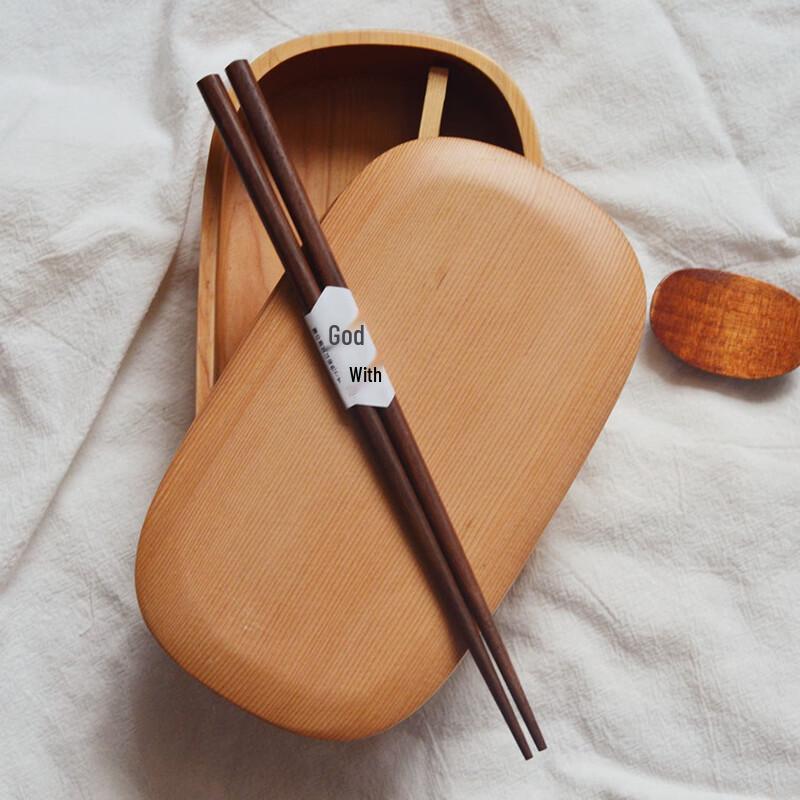 Ru Han Black Walnut Wood Chopsticks