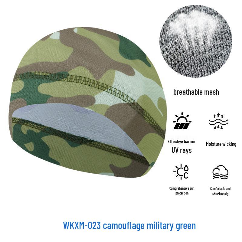 Sommer Mesh Sonnenschutz Radfahren Skull Cap - Atmungsaktiv Hochelastisch Eis Seide Sport Liner