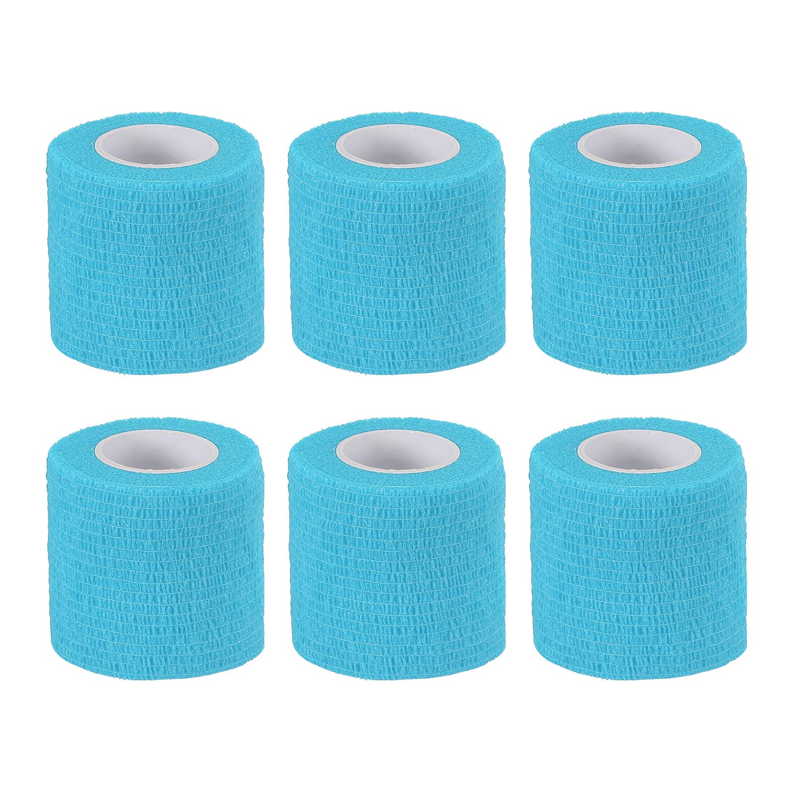 

PATIKIL x Bandage Elastic Wrap Tape for Stretching Athletic Sports Wrist Ankle Sky Blue 2 177 Self-Adhesive Wraps, 6-Piece Self-Breathing