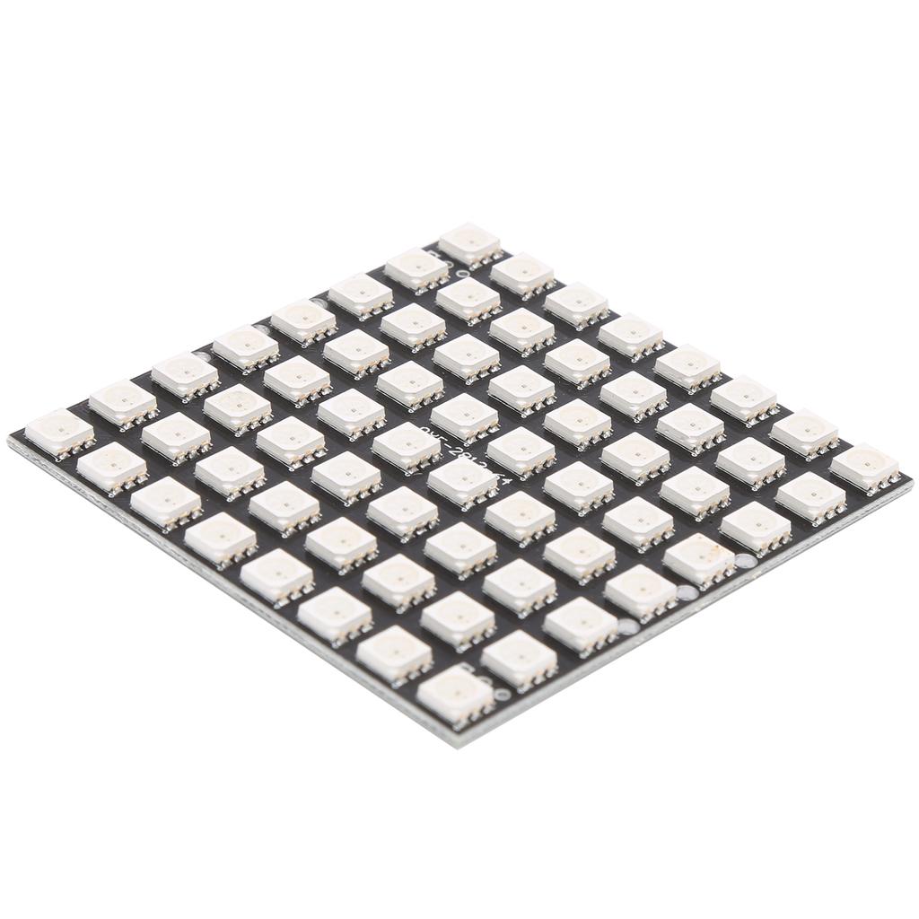 WS2812 64Digit RGB 5050 LED Development Board BuiltIn Full Color Driver High Brightness 5V DC