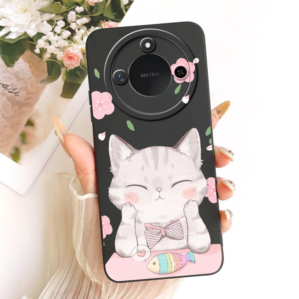 6.8'' For Honor X9c Smart Case Silicone Fashion Luxury Cute Cartoon Painted Cover For Honor X9c Smart Funda