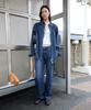 Loukeullaesig Lc Denim Shirt Jacket_Dark Blue_Lc253Sh04N3