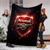 1pc A-Arsenal2 Theme Blanket - Digital Print, Polyester, Cozy for All Seasons, Perfect for Outdoor, and Travel