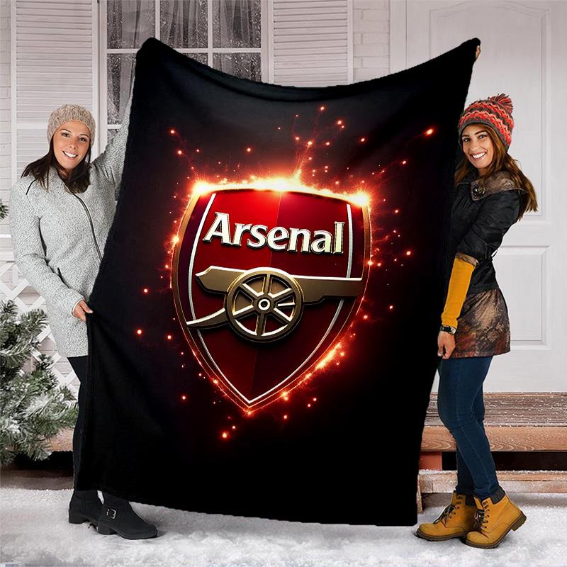 1pc A-Arsenal2 Theme Blanket - Digital Print, Polyester, Cozy for All Seasons, Perfect for Outdoor, and Travel