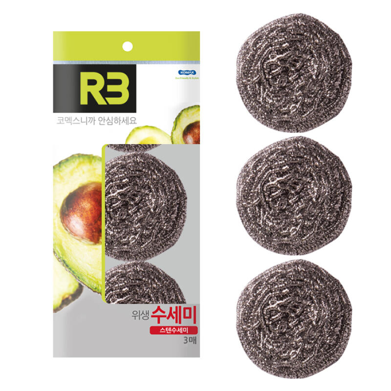 [Comex] Stainless steel scrubber (3 sheets) Single product