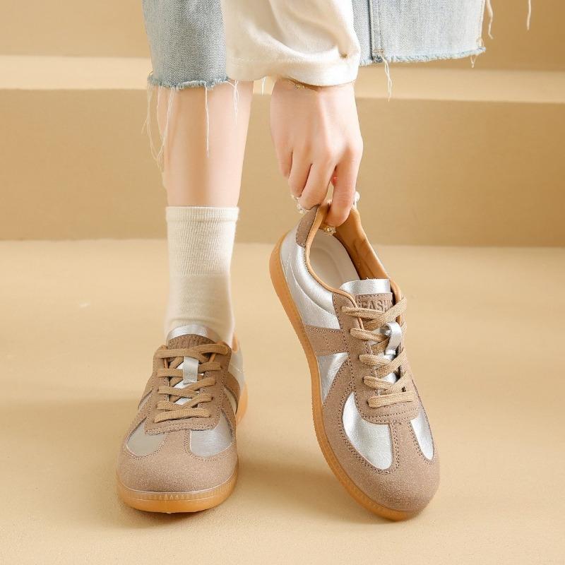 Women's Shoes, Retro Lace-up Shoes, Women's Soft-soled Versatile Casual Flat Shoes, Low-top Single Shoes