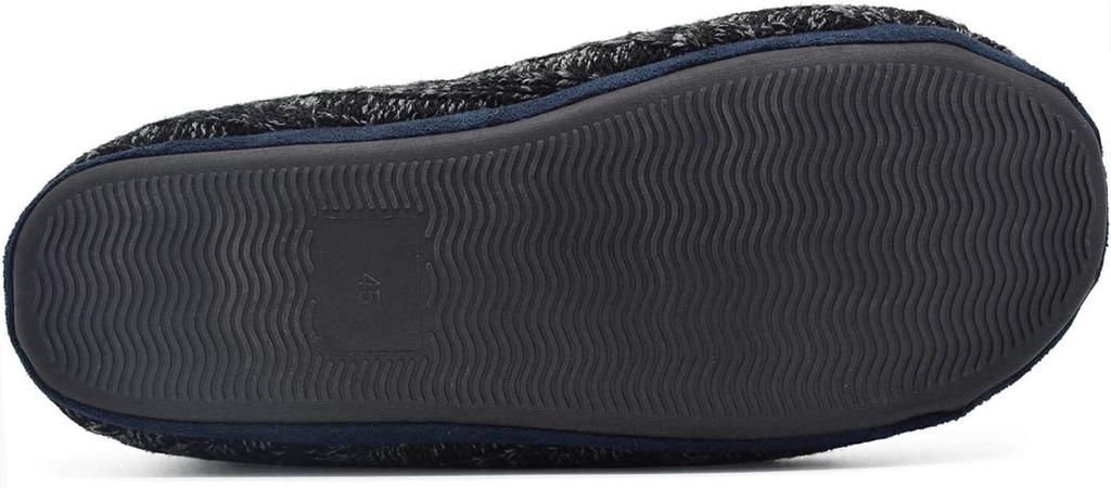 [COFACE] Men's Room Shoes Slippers, Large Sizes, Boa Boots, Winter, Warm, Cold Protection, Quiet, Washable, 14 Colors, 24.0~31.0 cm, AR5892 - Black/Wh