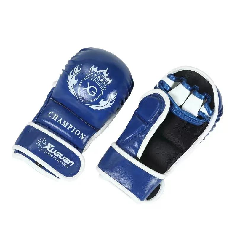 Boxing Gloves Half Fingers Adults Boxing Fighting Sandbag Training MMA Gloves Sanda Karate Muay Thai Fitness Protector