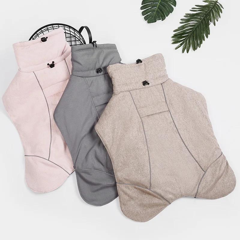 Fashionable Autumn and Winter Pet Clothing Warm Cotton Wrap Around the Belly Protective Reflective Cotton Clothing Dog Clothing