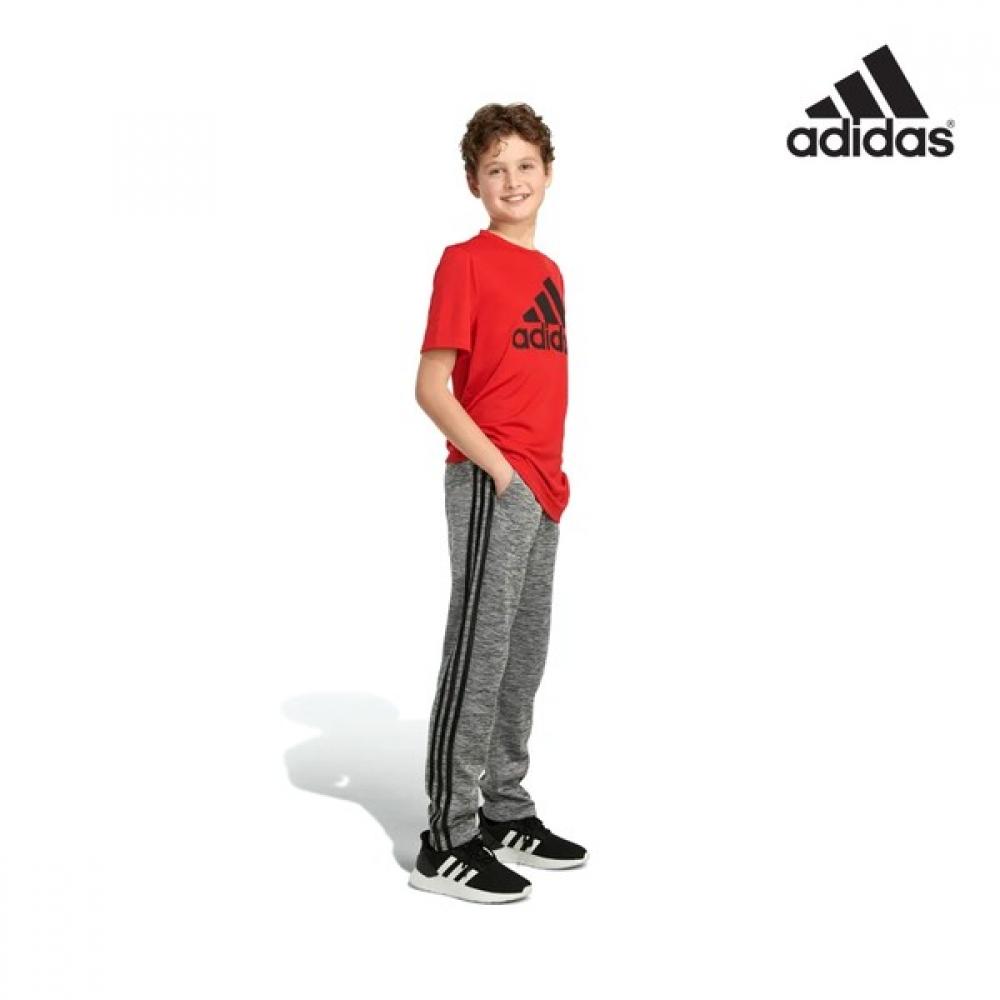 [Adidas Junior] Adidas Junior Pants Training  Unisex  Fw  Fall Winter  Gray Black  With Brushed  Ak5844
