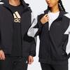 Adidas Sport Comfort Casual Windbreaker Jacket Unisex Outerwear Black HE7428