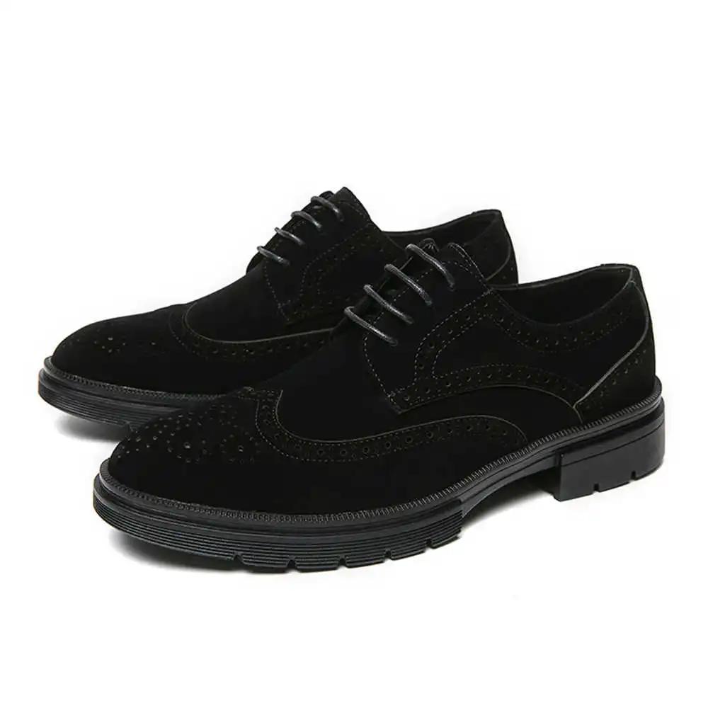 Fashion 40-41 Height Up Designer Men's Moccasins Woven Black Men's Sneakers Shoes Without Heel Sports Overseas Popular Goods