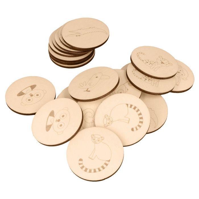 Jeu de mémory en bois safari
