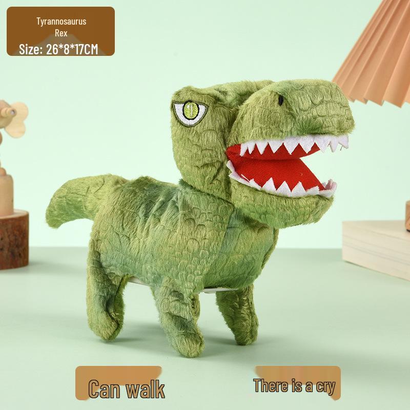 

Электронная плюшевая ходячая и говорящая игрушка Тираннозавр Рекс