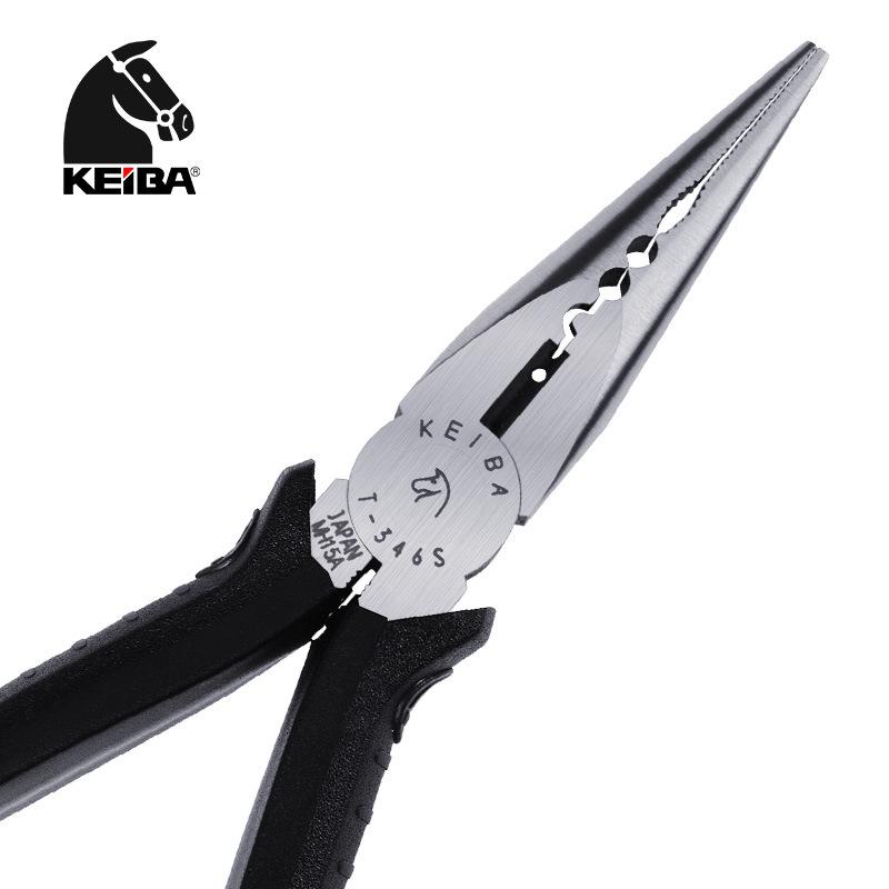 Japan KEIBA T-316S/T-346S/T-308S Electrician s Multi-functional 6 Long Nose Pliers T-316S