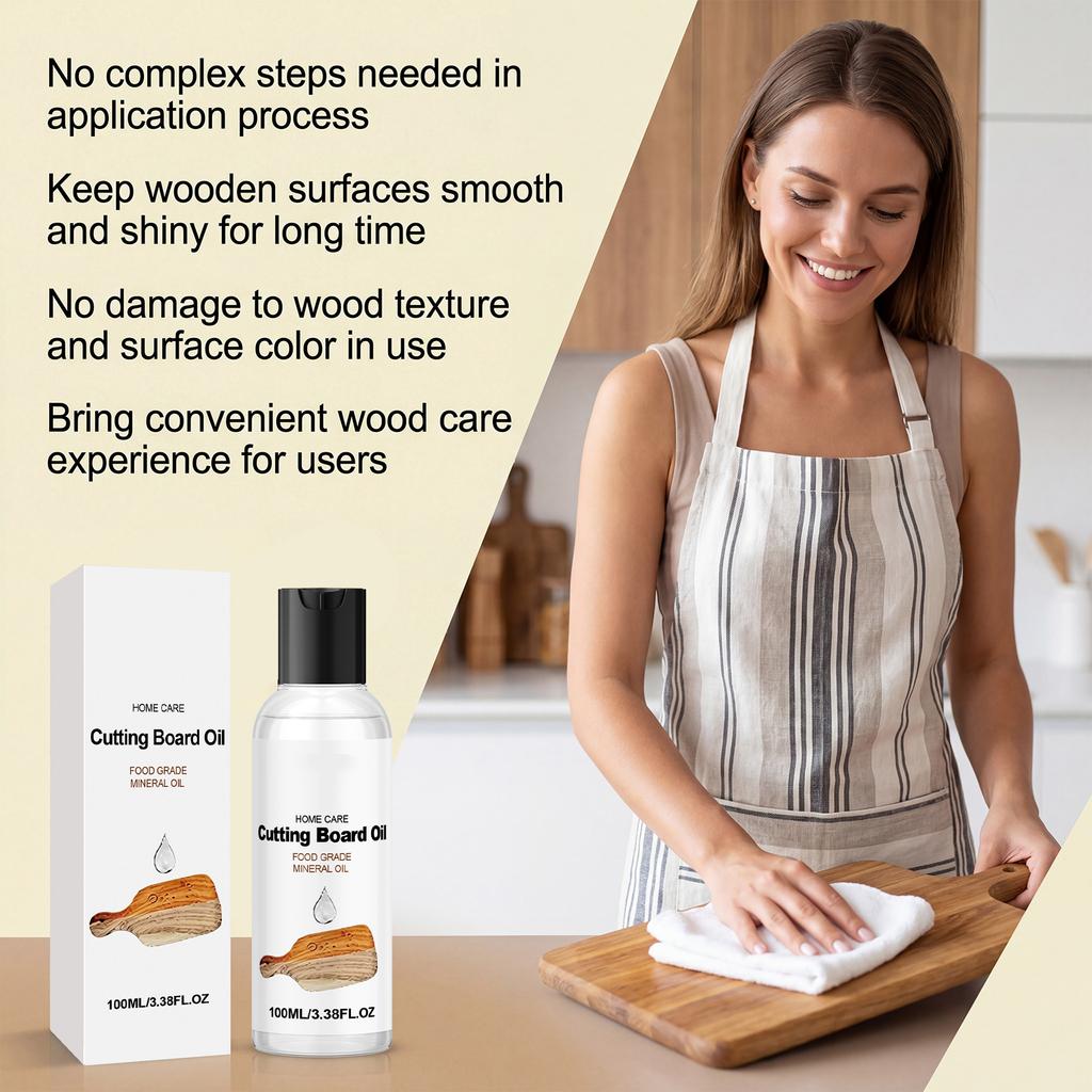 Aceite para Tablas de Cortar, Acondicionador de Bloques, Aceite de Madera de Grado Alimenticio para Utensilios de Cocina, 120ml