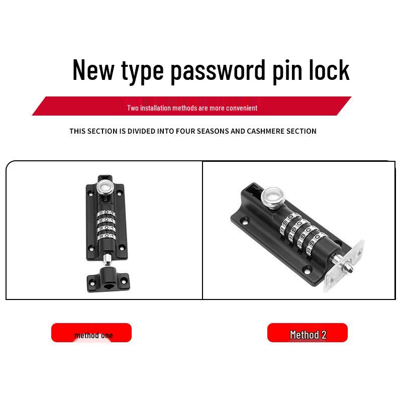 HD09 Waterproof Outdoor Anti-theft Password Bolt Lock for Wooden Doors