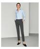 083 Women's Color-Spun Striped Professional Straight-Leg Slimming Suit Pants
