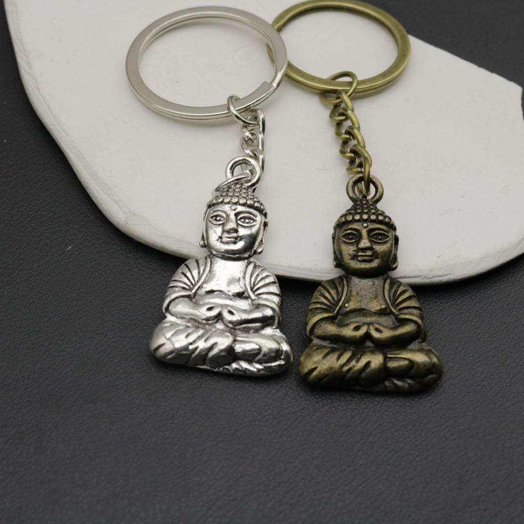 Popularna Biżuteria Prosty Brelok z Buddą Wisiorek